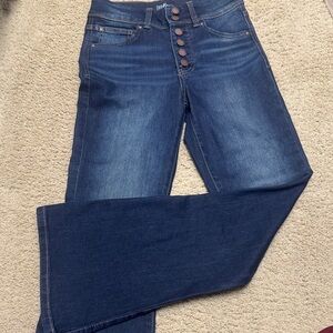 Express Dark Blue Flare Jeans